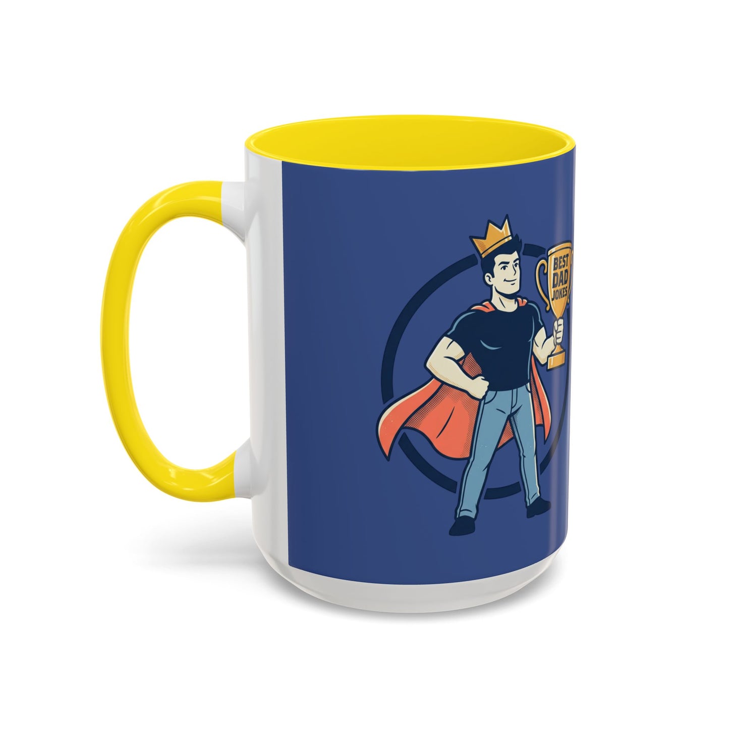 Best Dad Jokes Mug | Father's Day Coffee Mug, Accent Two-Tone