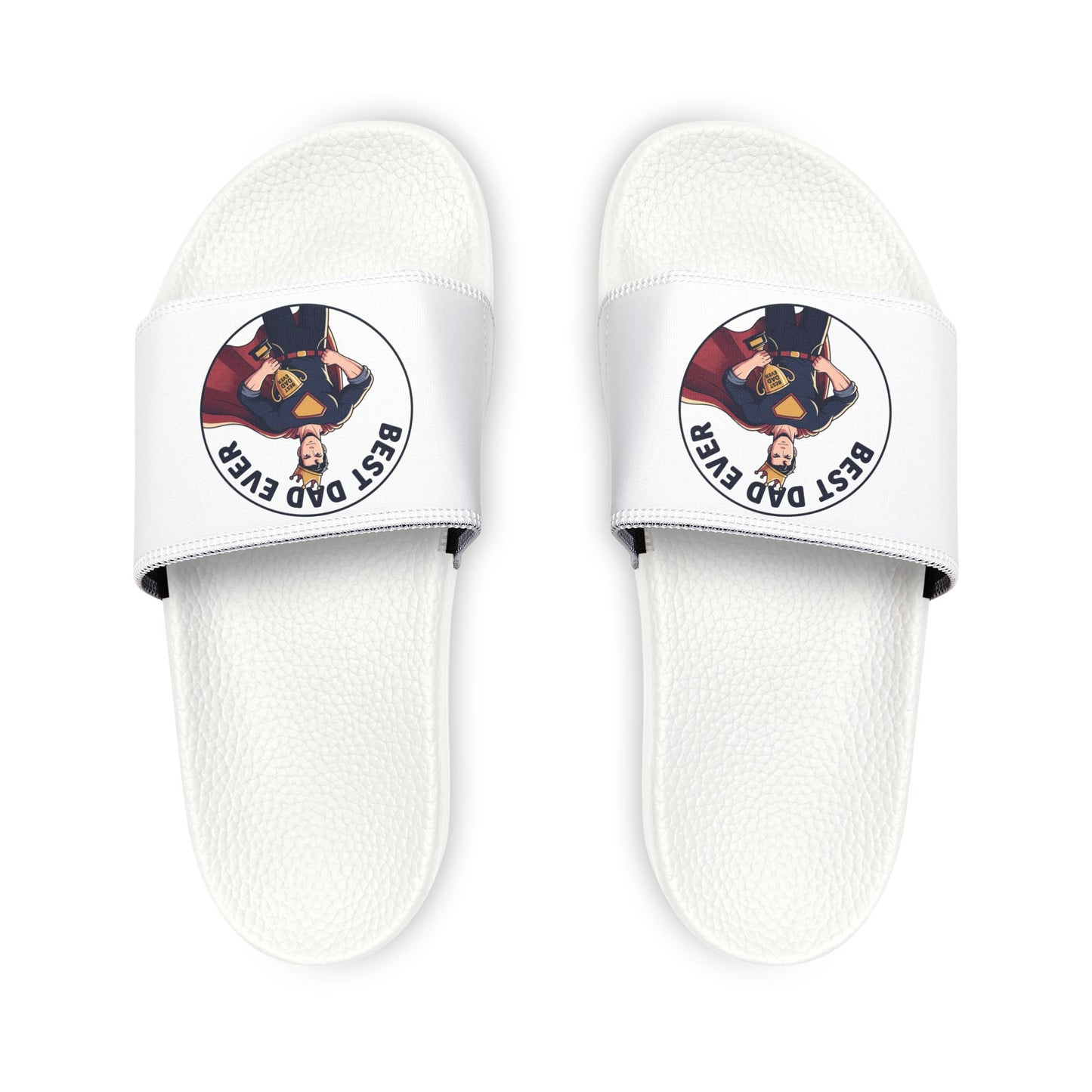 Slide Sandals — Best dad Graphic Removable-Strap Pool Slides