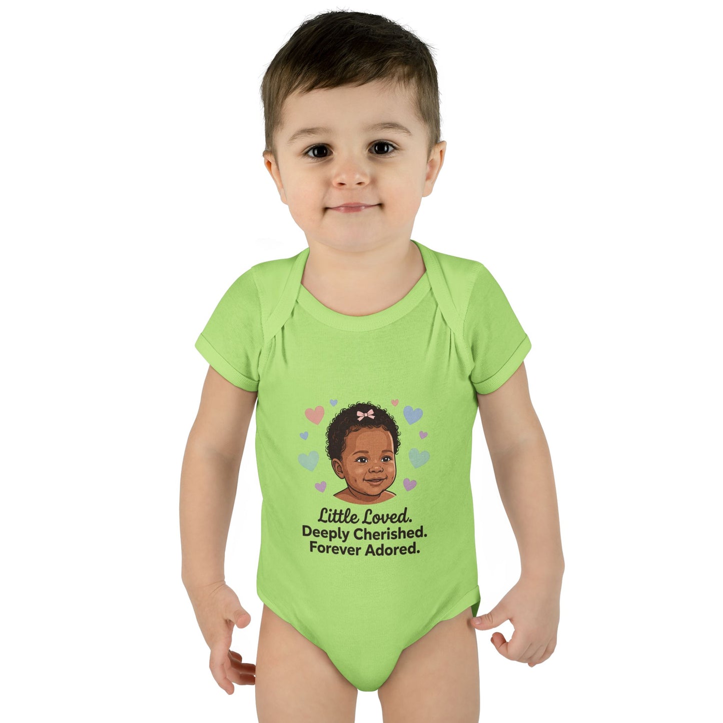 Little Loved Infant Bodysuit — "Little Loved. Deeply Cherished. Forever Adored." Baby Onesie