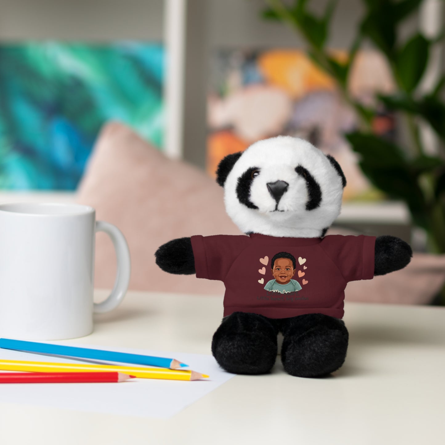 Baby Boy Stuffies with 'Little loved, big smile' Tee