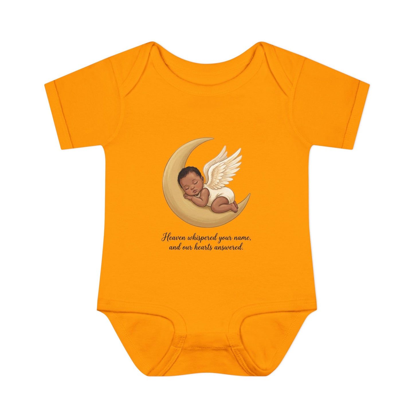 Infant Bodysuit — "Heaven Whispered Your Name" Angel Baby Memorial Onesie