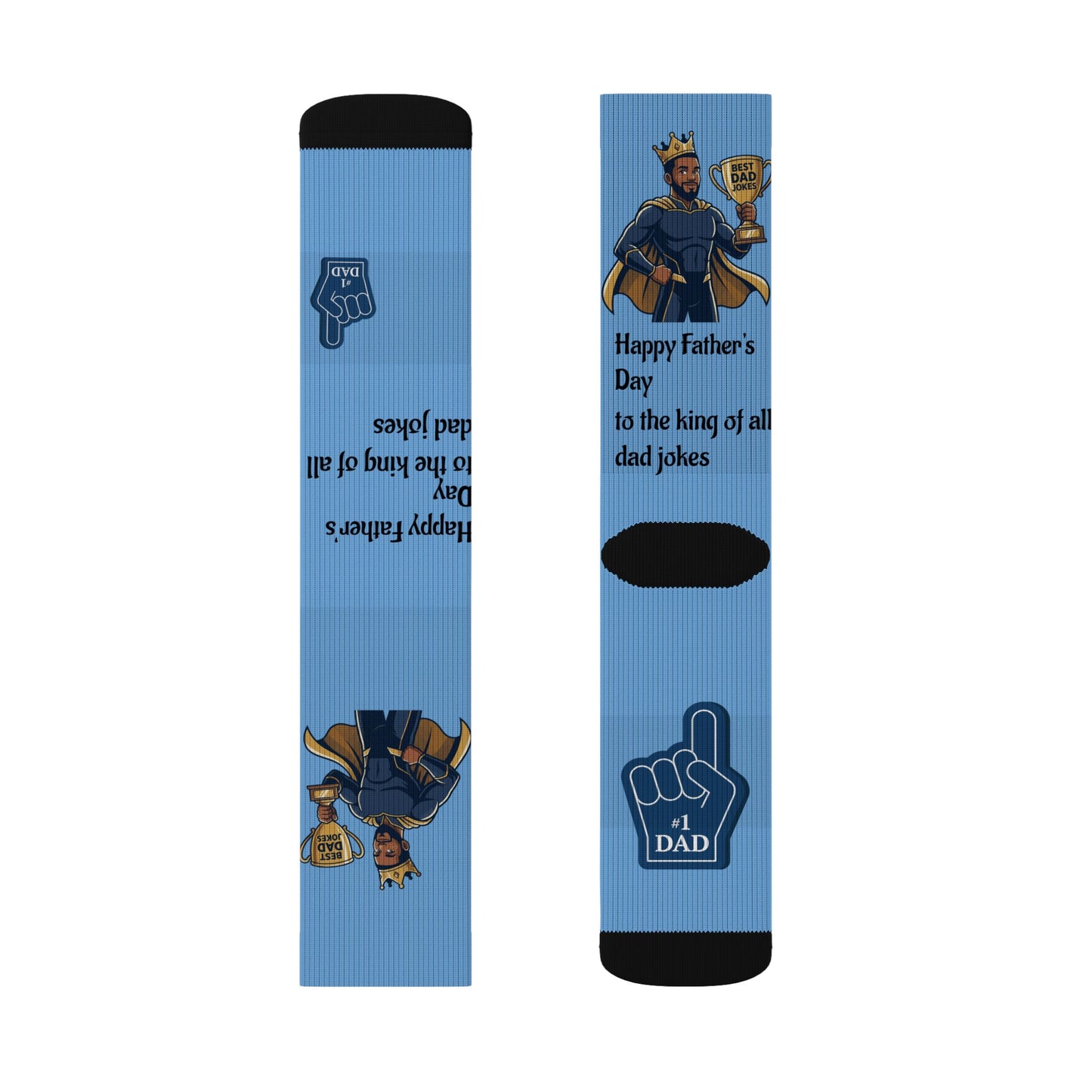 King of Dad Jokes Socks | Fathers Day Novelty