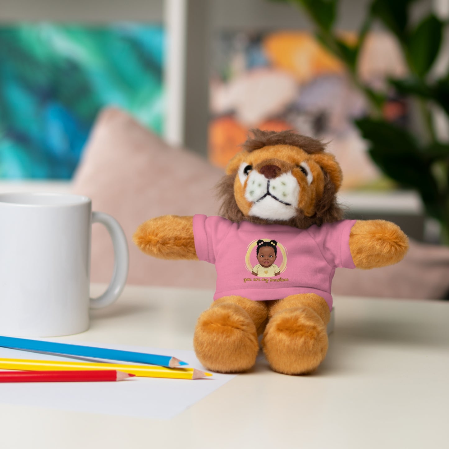 Baby Girl Stuffies with 'You are my sunshine' Tee
