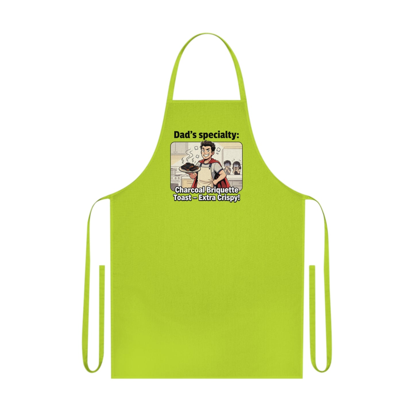 Dad’s Specialty Apron – Charcoal Briquette Toasting Grill Apron