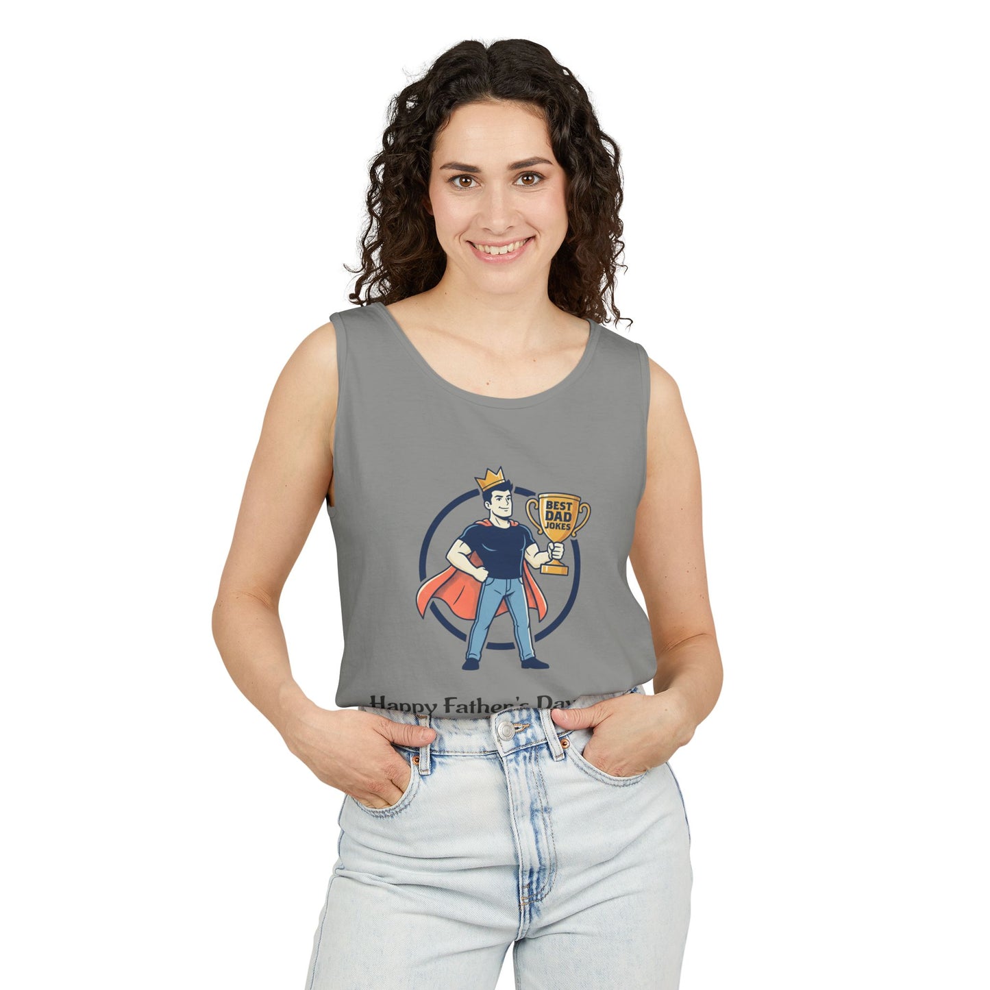 King of Dad Jokes tank top | Father's Day funny dad joke tee