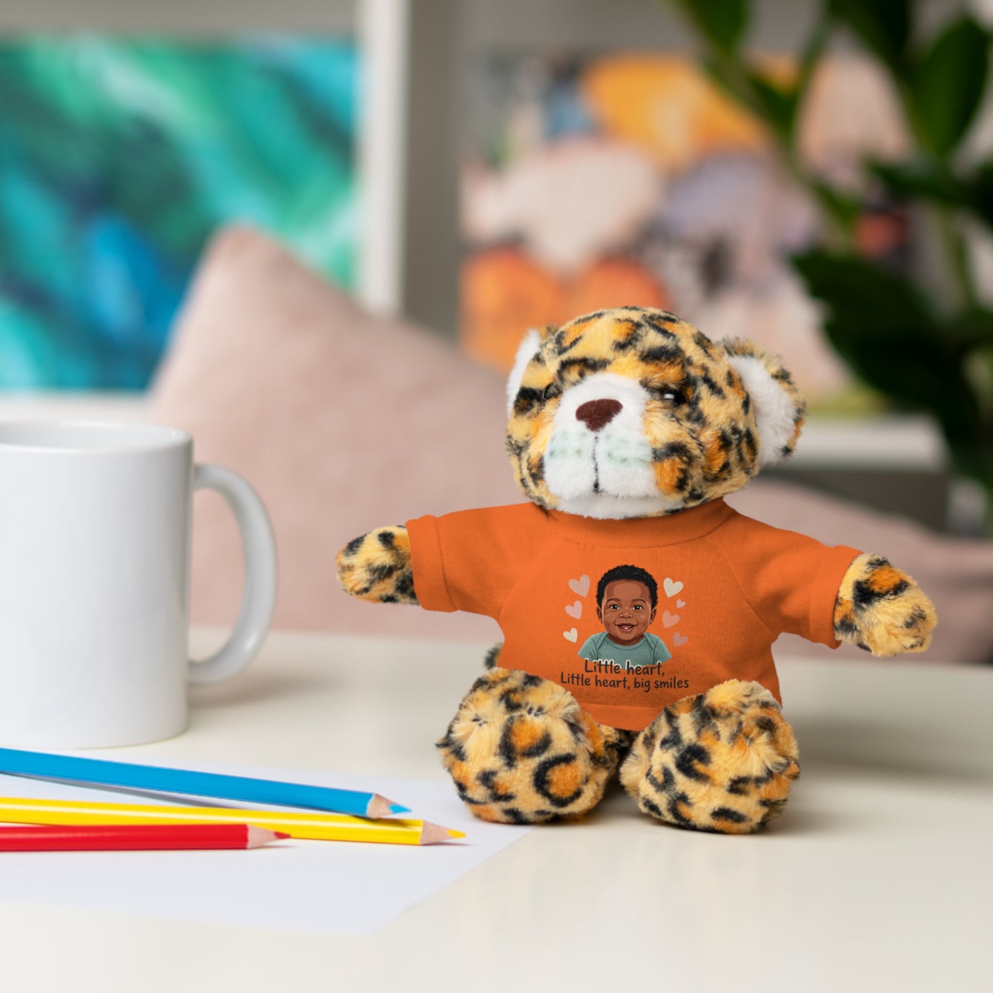 Baby Boy Stuffies with 'Little loved, big smile' Tee
