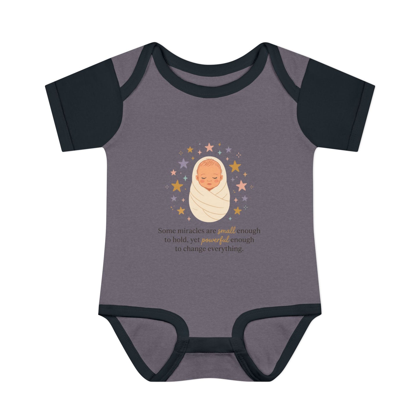 Newborn Swaddle Baby Bodysuit – "Some miracles are small enough to hold"