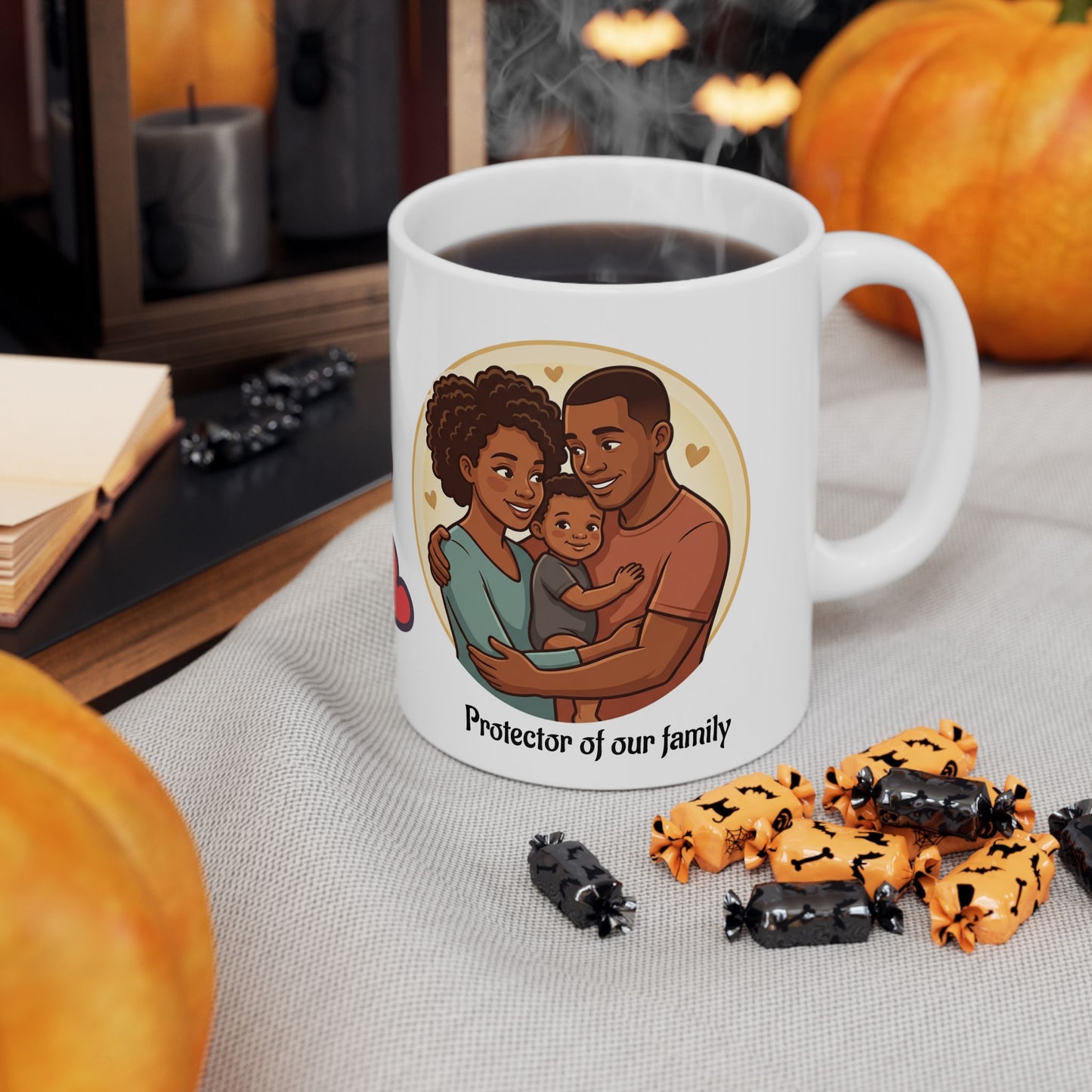 Heartfelt Dad Coffee Mug — Ceramic Mug with Loving Hearts (11oz & 15oz)