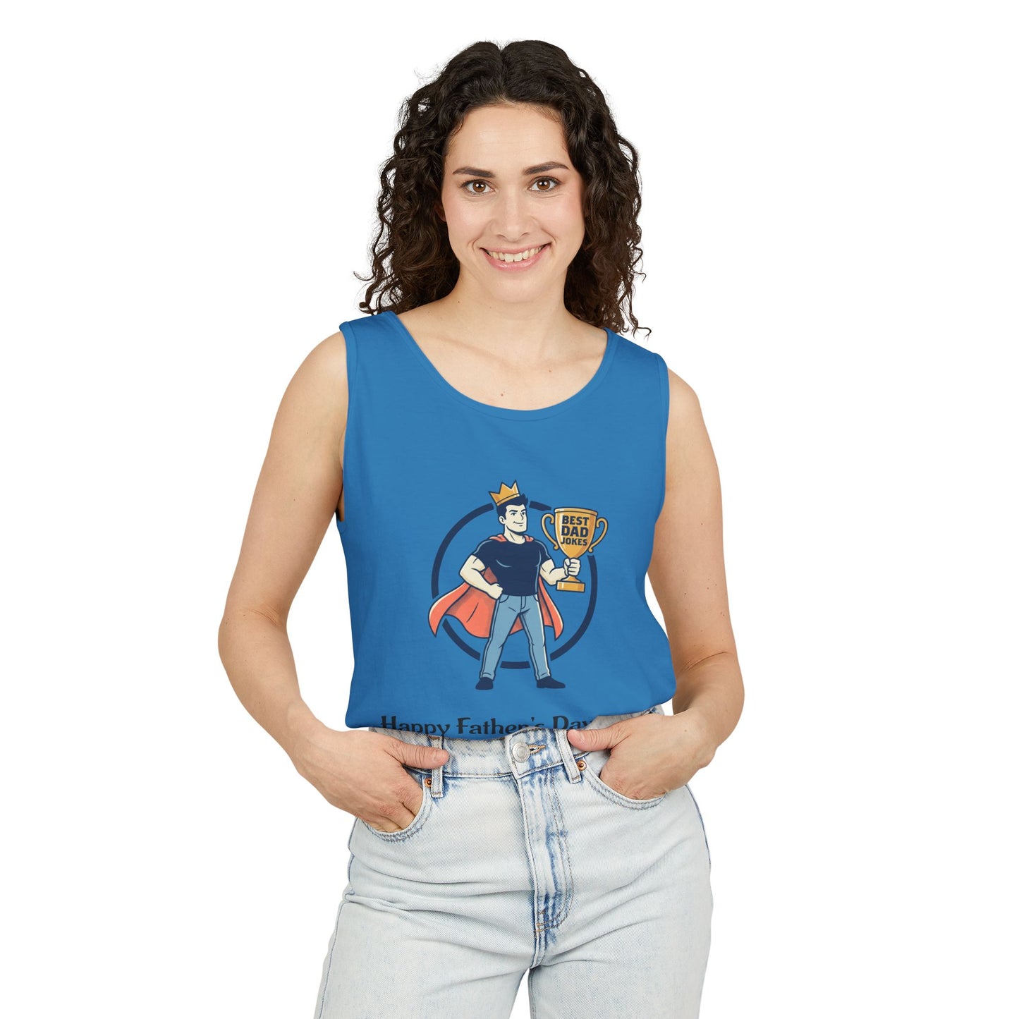 King of Dad Jokes tank top | Father's Day funny dad joke tee