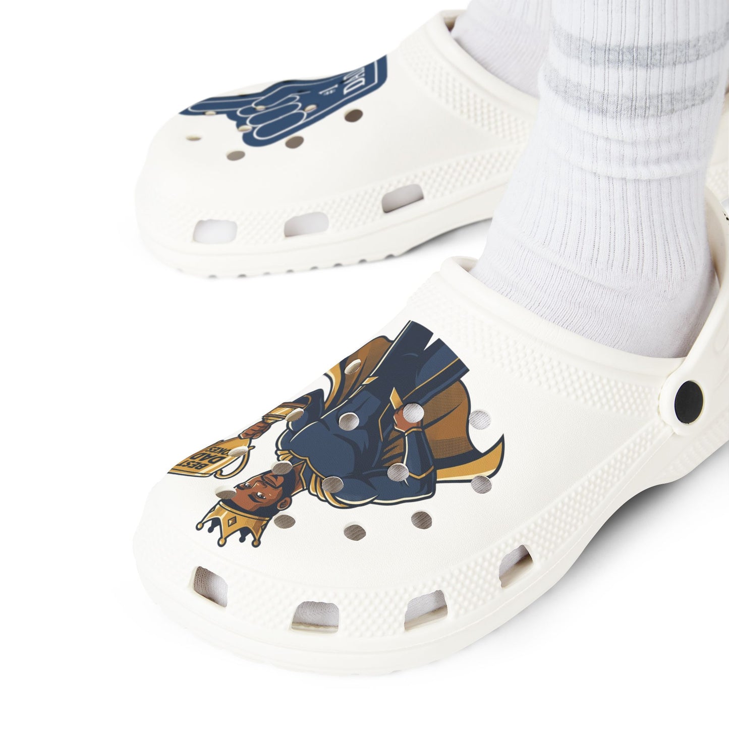 Nr. 1 Dad Foam Rubber Shoes (AOP)