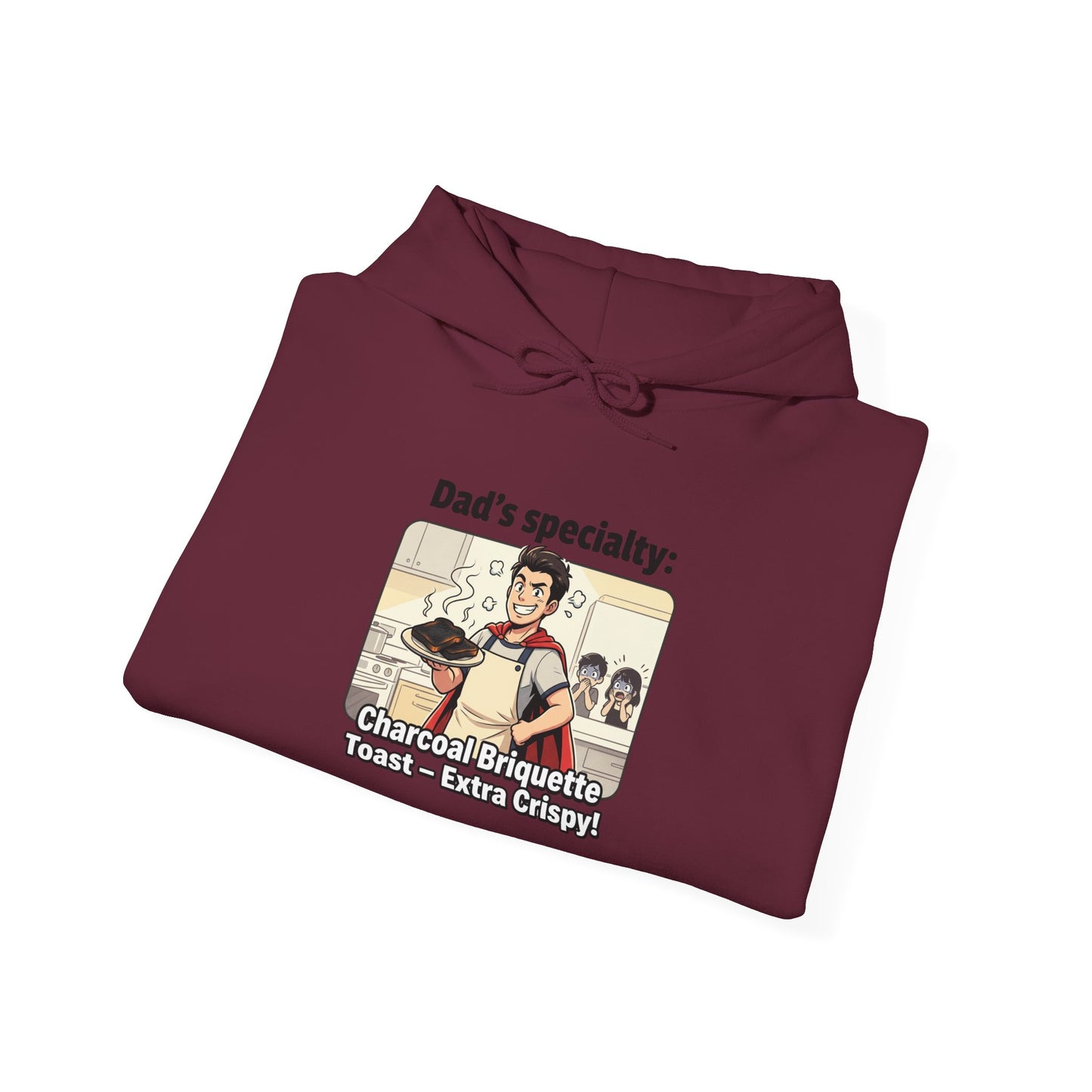 Dad’s Specialty: Charcoal Grilling Hooded Sweatshirt — Funny BBQ Dad Gift