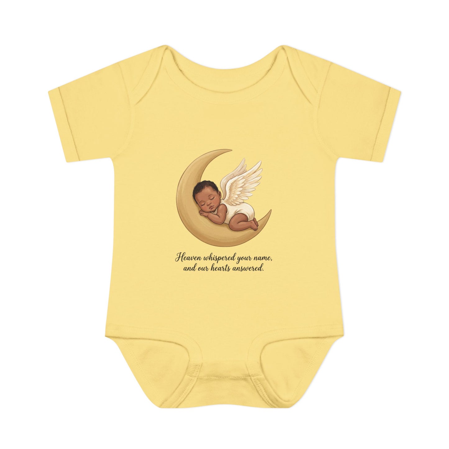 Infant Bodysuit — "Heaven Whispered Your Name" Angel Baby Memorial Onesie