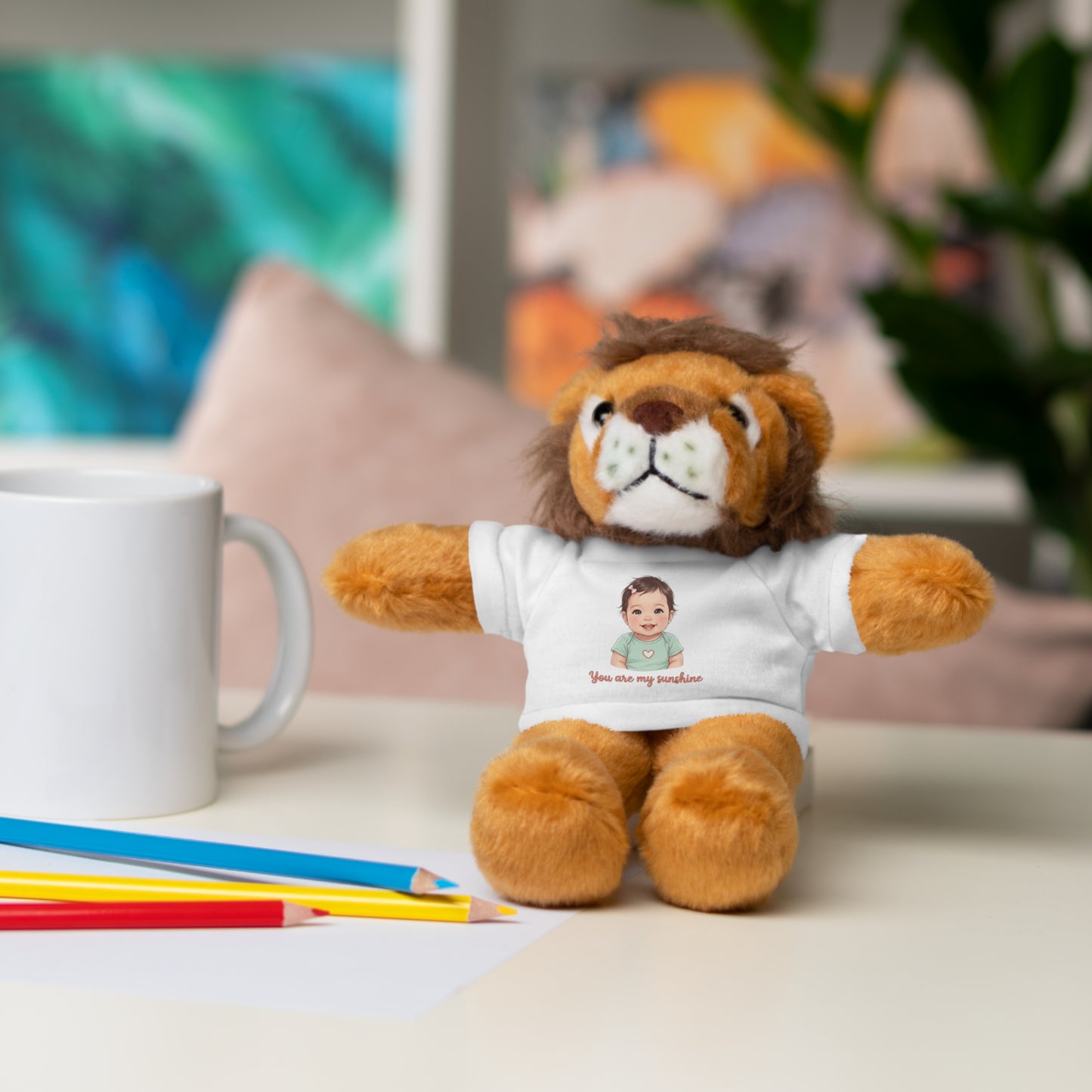 Baby Girl Stuffies with 'You are my sunshine' Tee