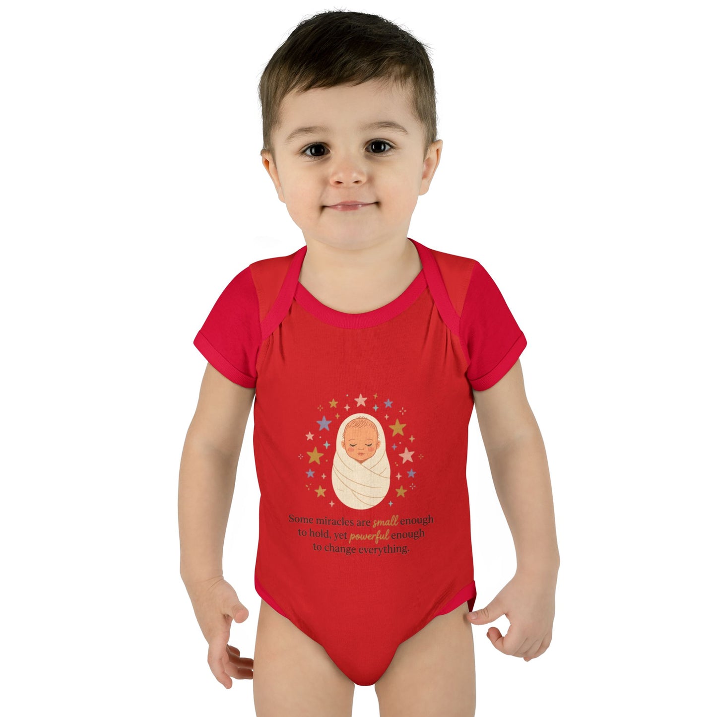 Newborn Swaddle Baby Bodysuit – "Some miracles are small enough to hold"