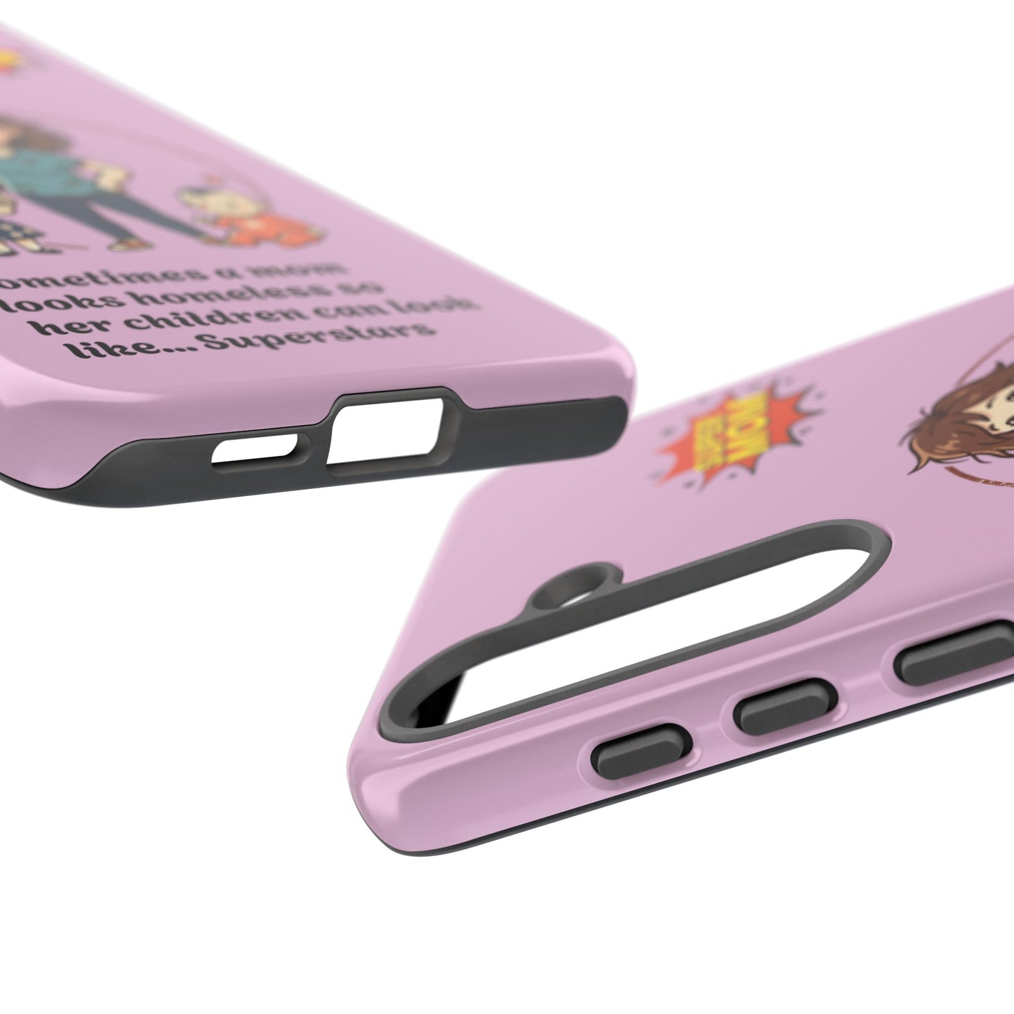 Super Mom Phone Case | Pink Phone Case, Mom Quote