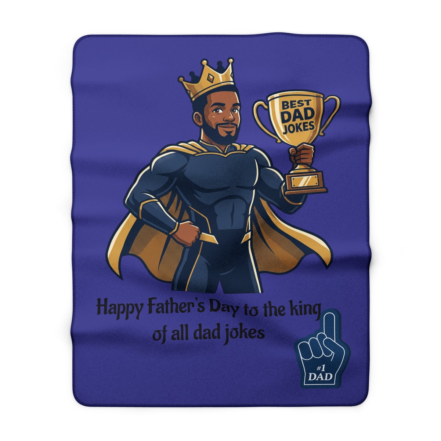 Dad Fleece Blanket | dad quote, illustration