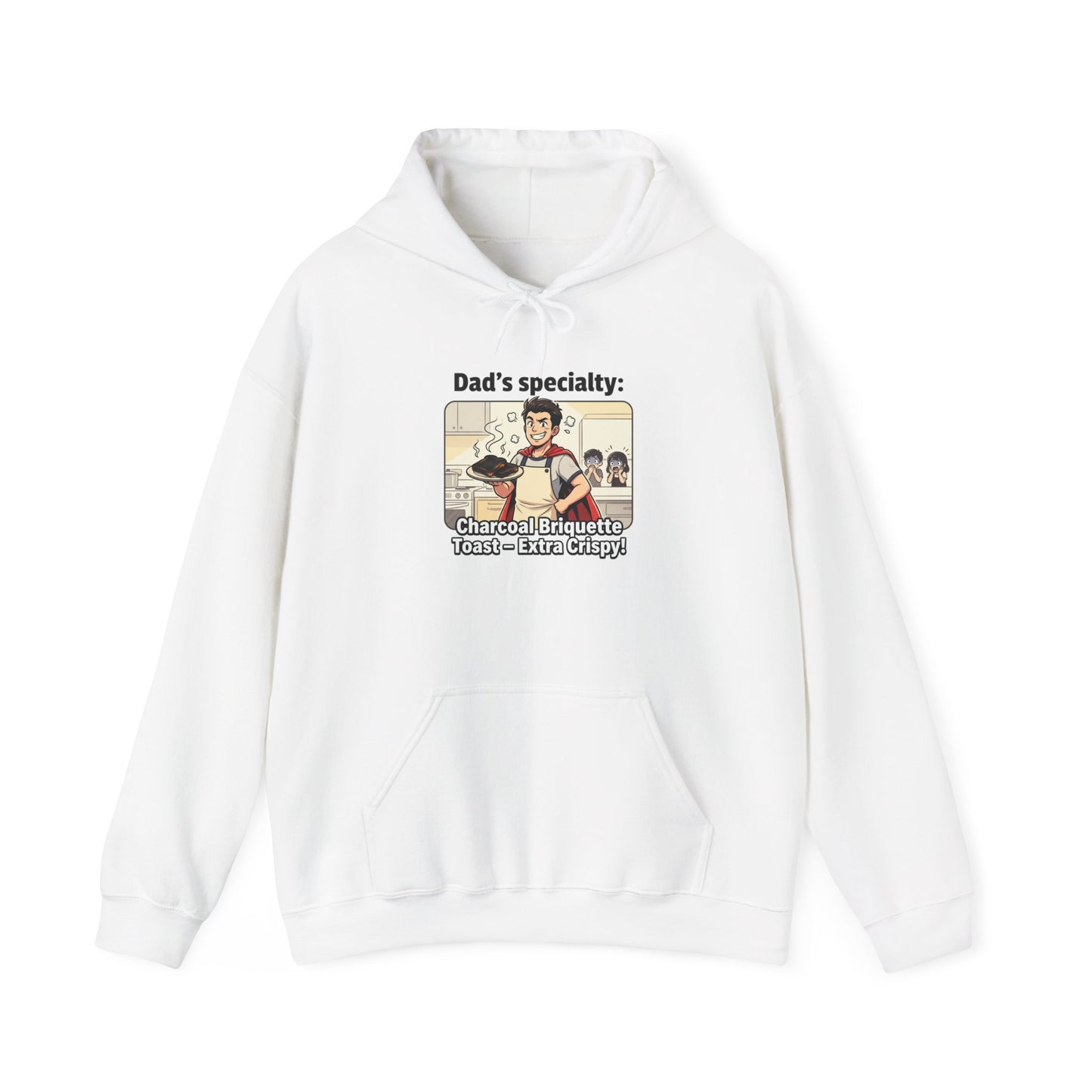 Dad’s Specialty: Charcoal Grilling Hooded Sweatshirt — Funny BBQ Dad Gift