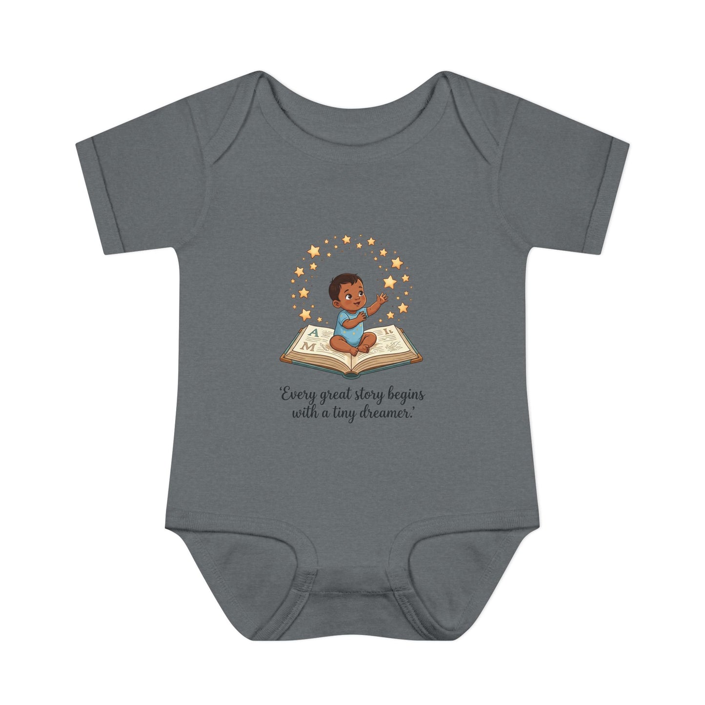 Baby Bodysuit - "Every Great Story Begins with a Tiny Dreamer" Illustrated Infant Onesie