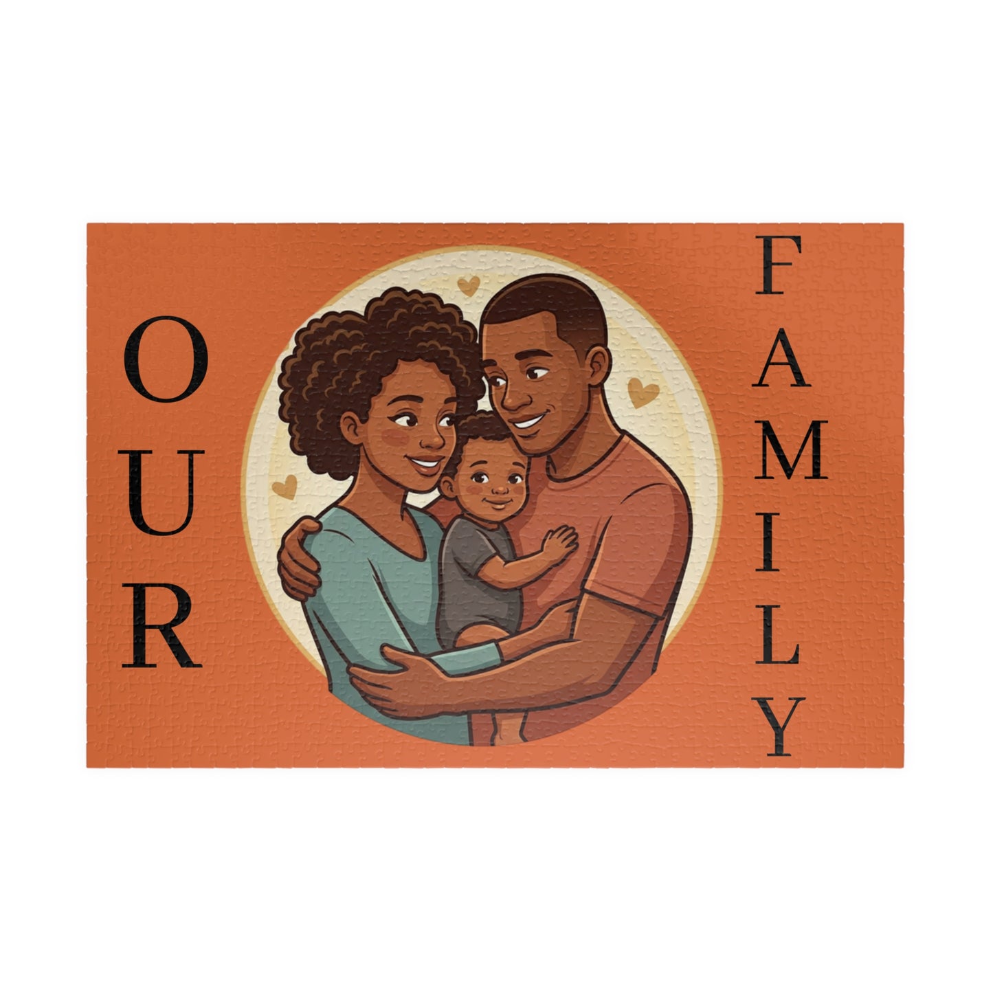 Family Portrait Puzzle – “Our Family” Jigsaw (110–1014 pcs)
