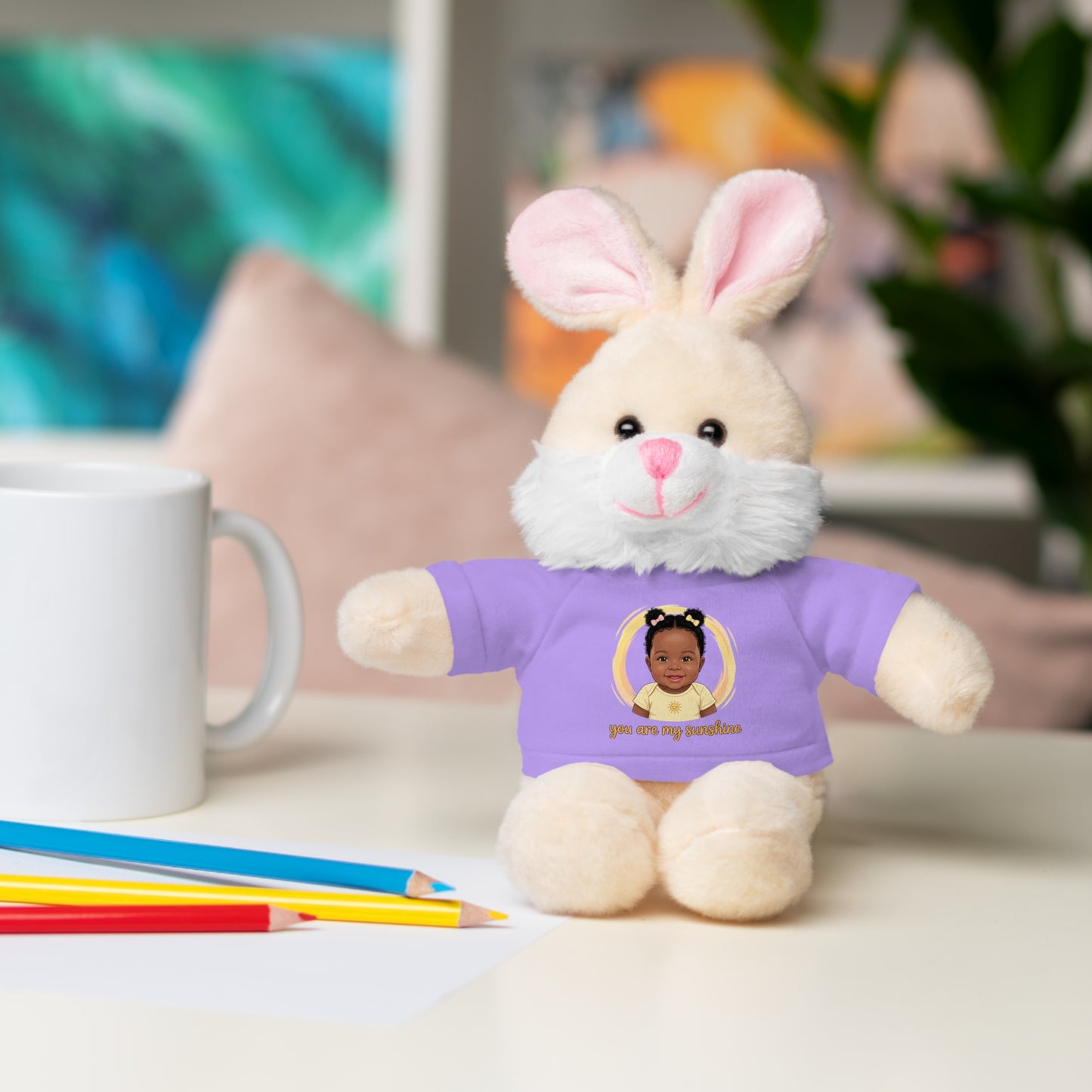 Baby Girl Stuffies with 'You are my sunshine' Tee