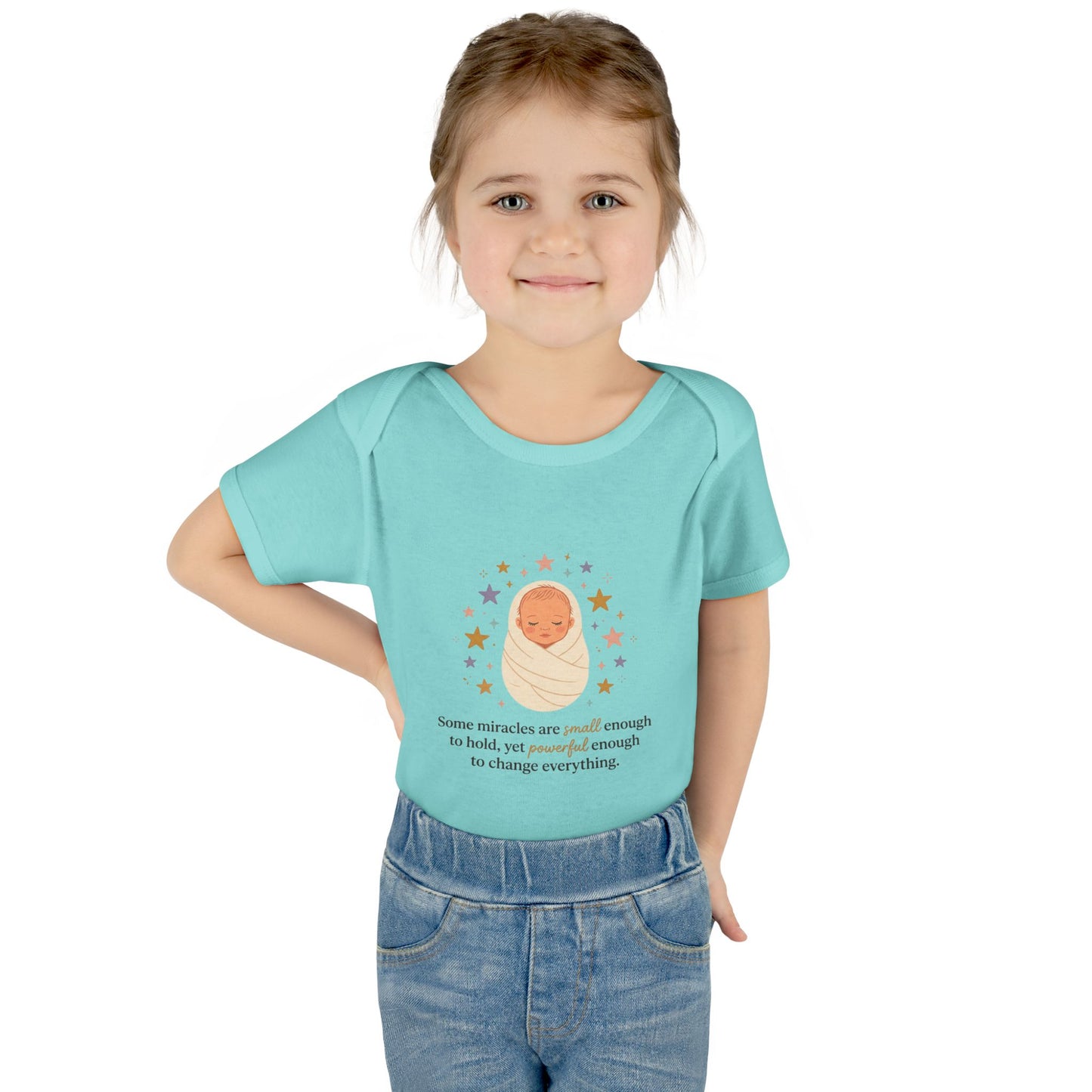 Newborn Swaddle Baby Bodysuit – "Some miracles are small enough to hold"