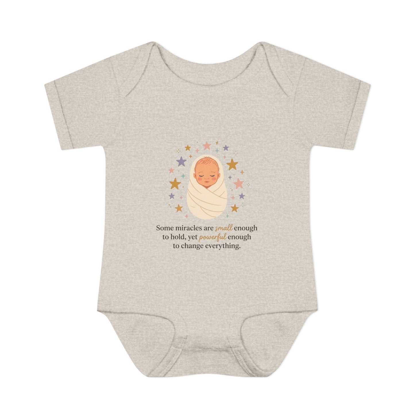 Newborn Swaddle Baby Bodysuit – "Some miracles are small enough to hold"