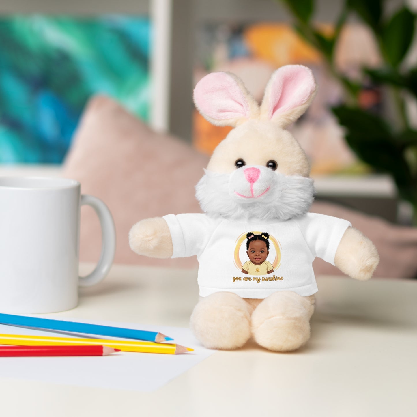 Baby Girl Stuffies with 'You are my sunshine' Tee