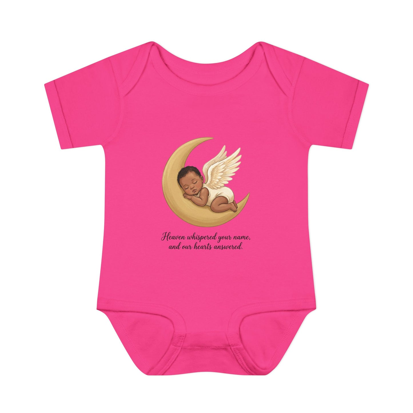 Infant Bodysuit — "Heaven Whispered Your Name" Angel Baby Memorial Onesie