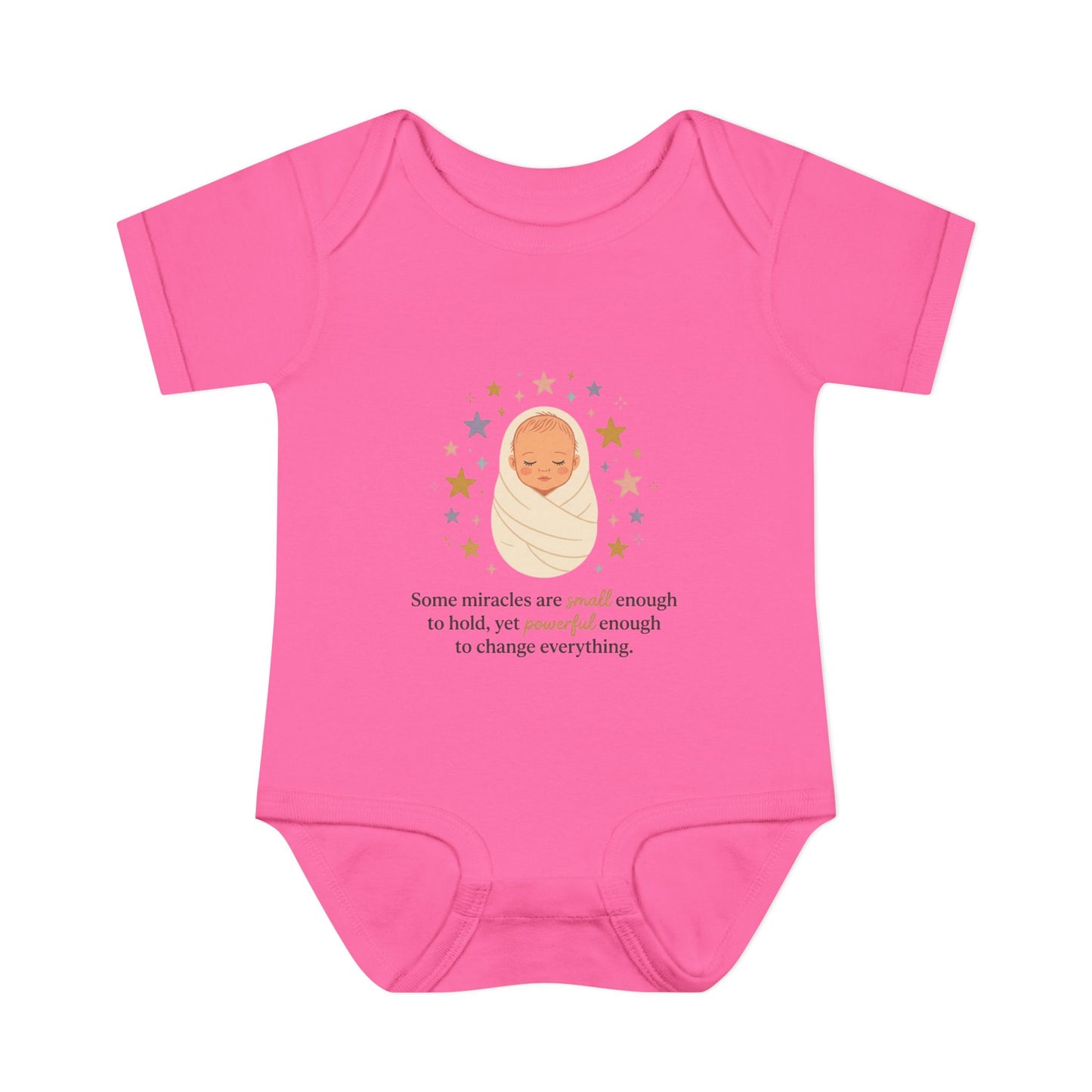 Newborn Swaddle Baby Bodysuit – "Some miracles are small enough to hold"
