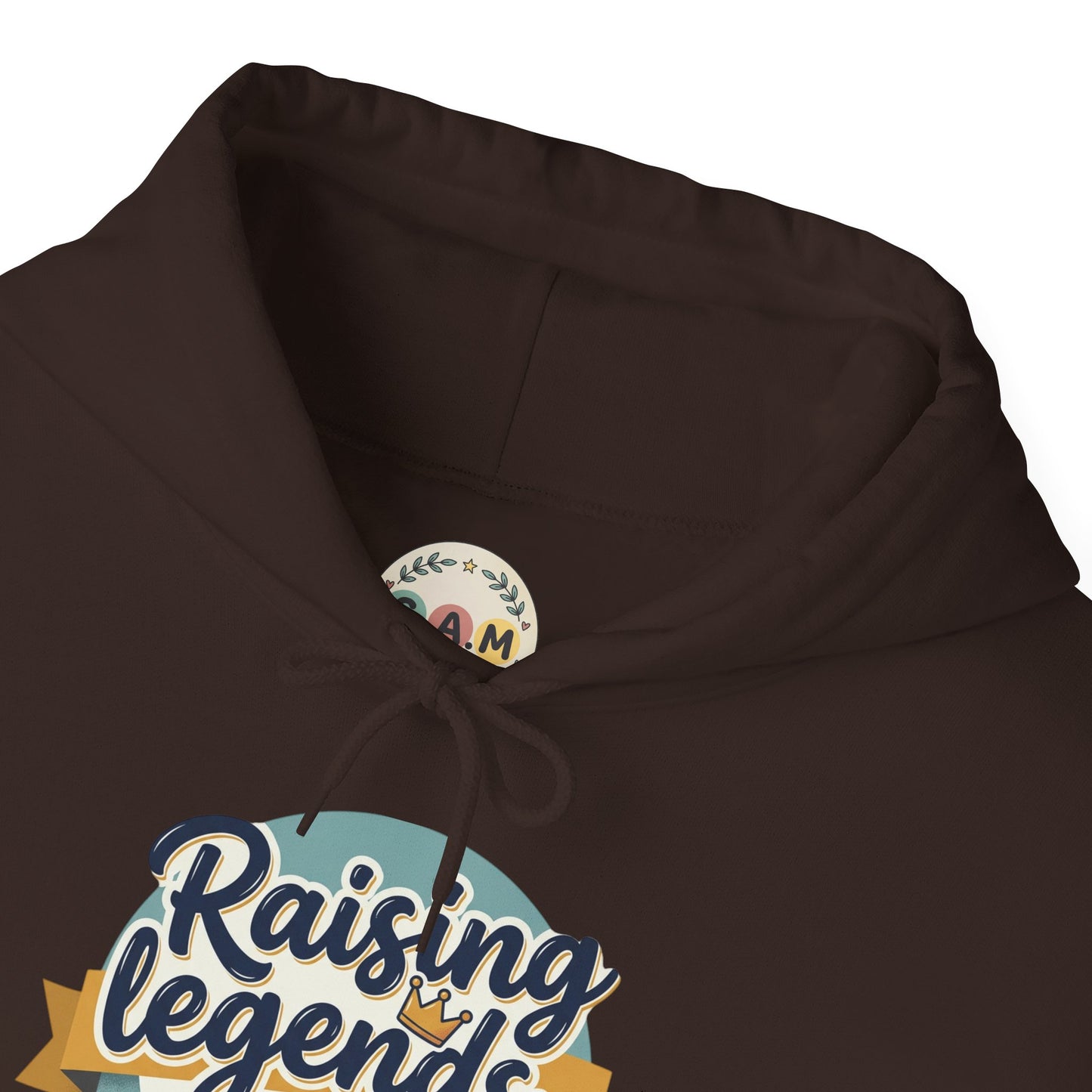 Hoodie — "Raising Legends... one meltdown at a time" Retro Parenthood Sweatshirt