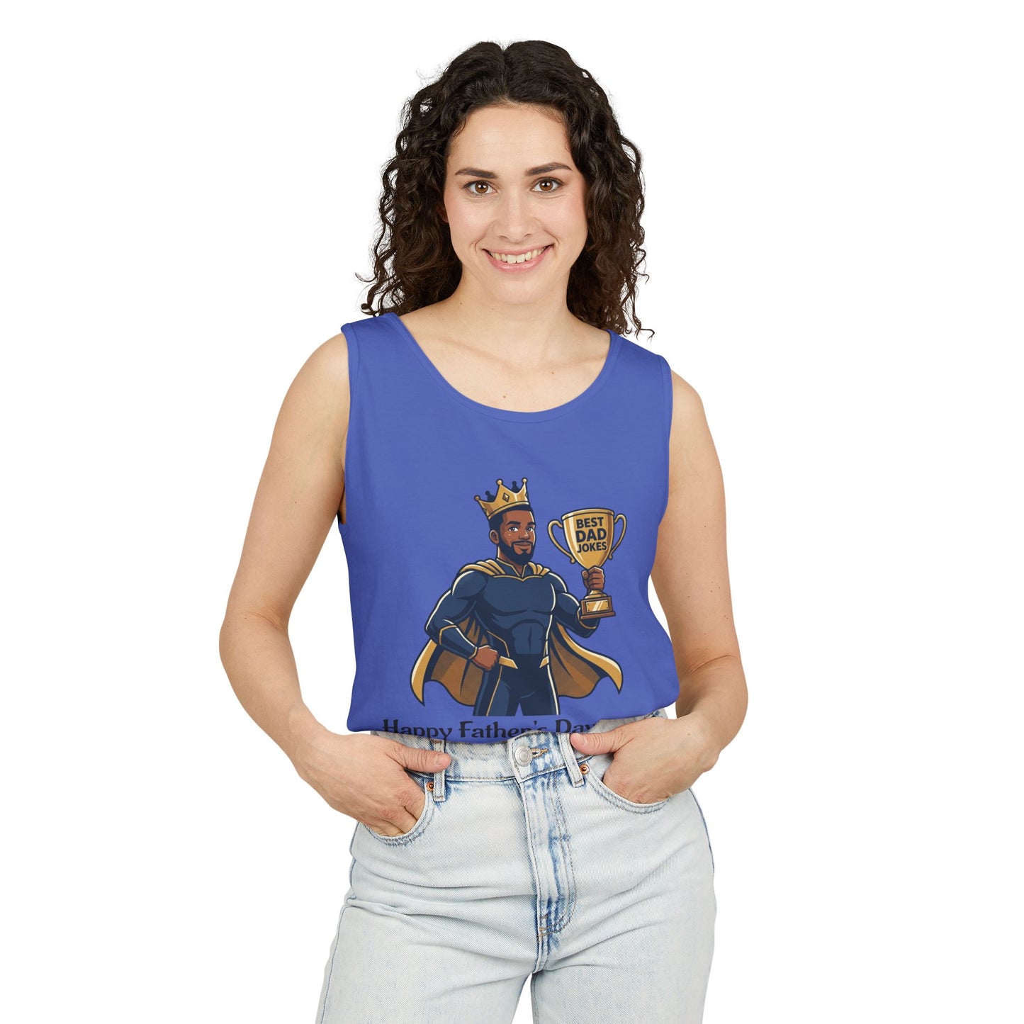 King of Dad Jokes tank top | Father's Day funny dad joke tee