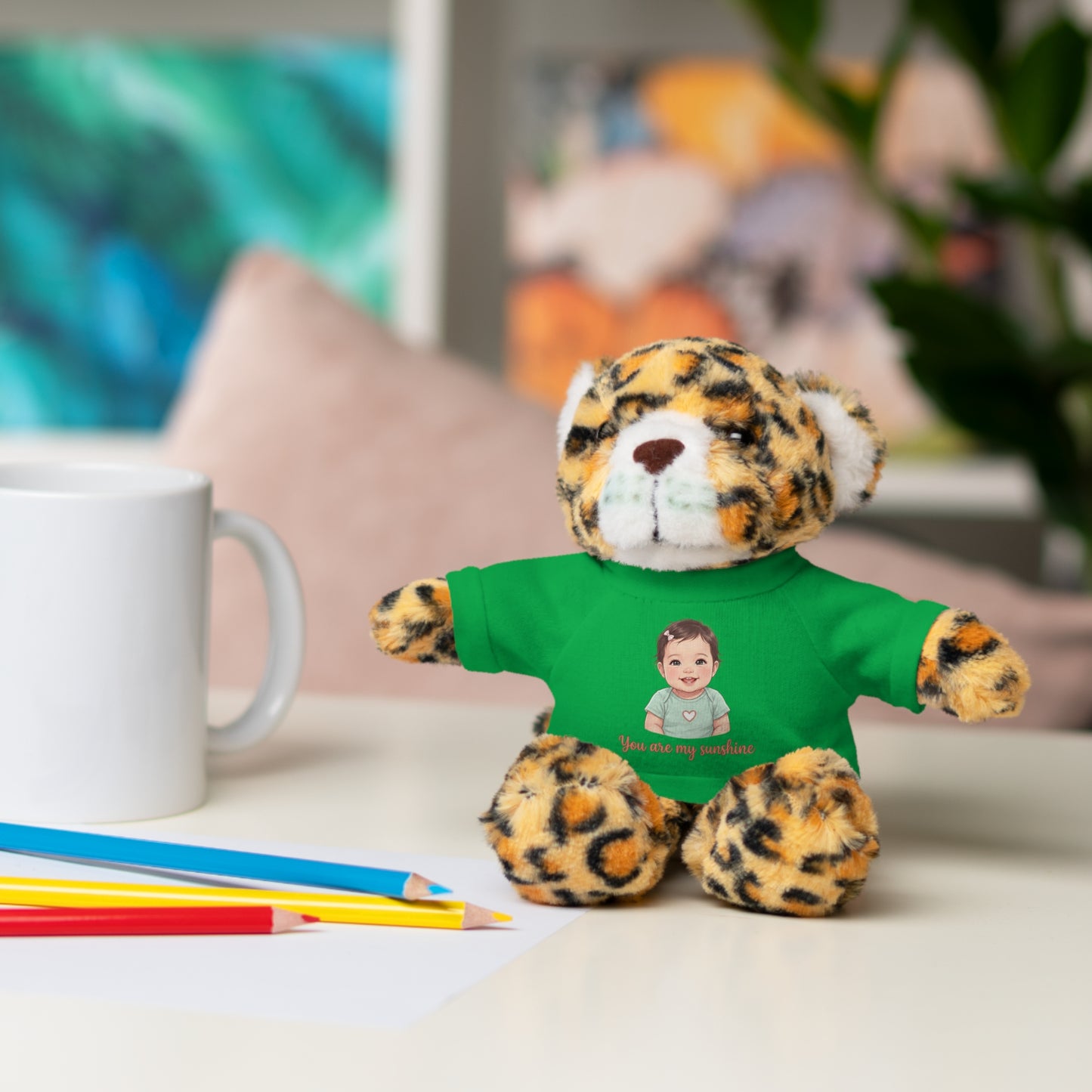 Baby Girl Stuffies with 'You are my sunshine' Tee