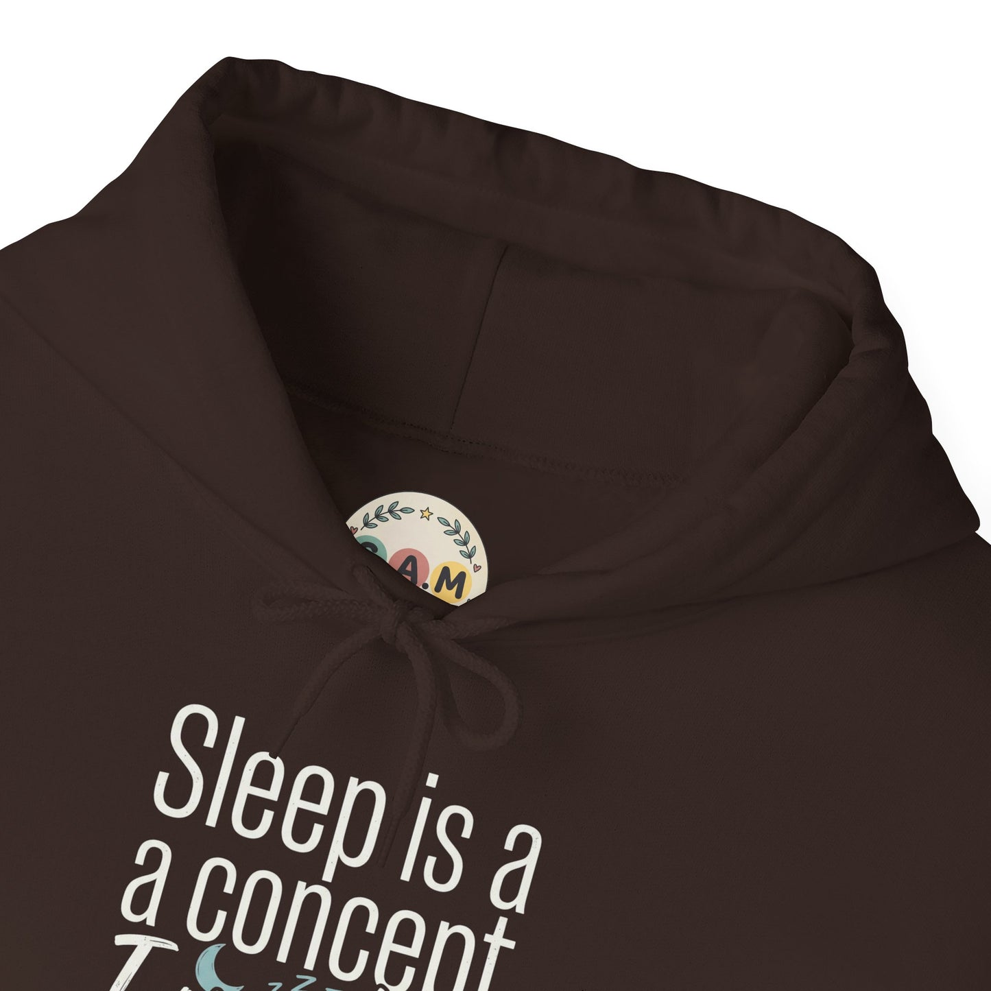 Sleep Is a Concept Hoodie – Funny Insomnia Quote Pullover