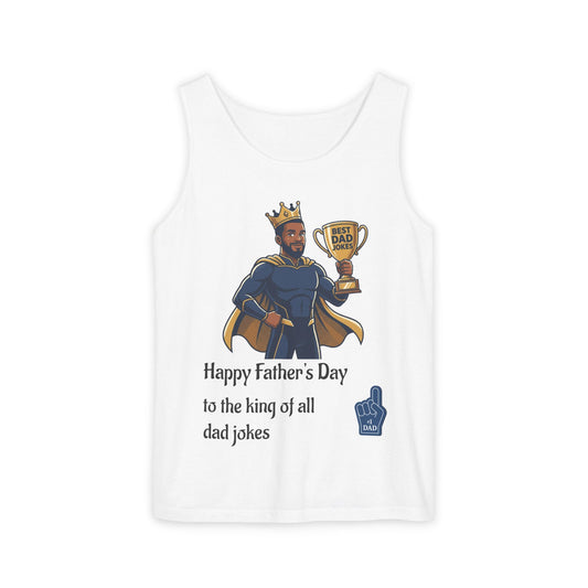 King of Dad Jokes tank top | Father's Day funny dad joke tee