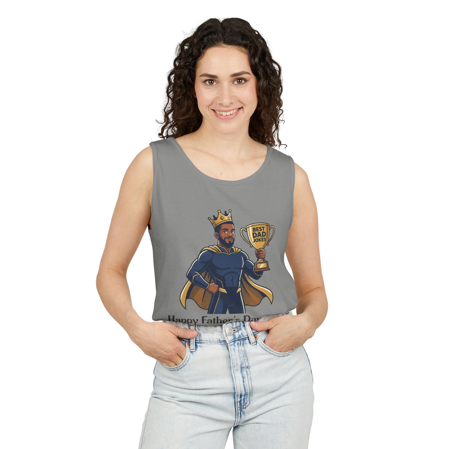 King of Dad Jokes tank top | Father's Day funny dad joke tee