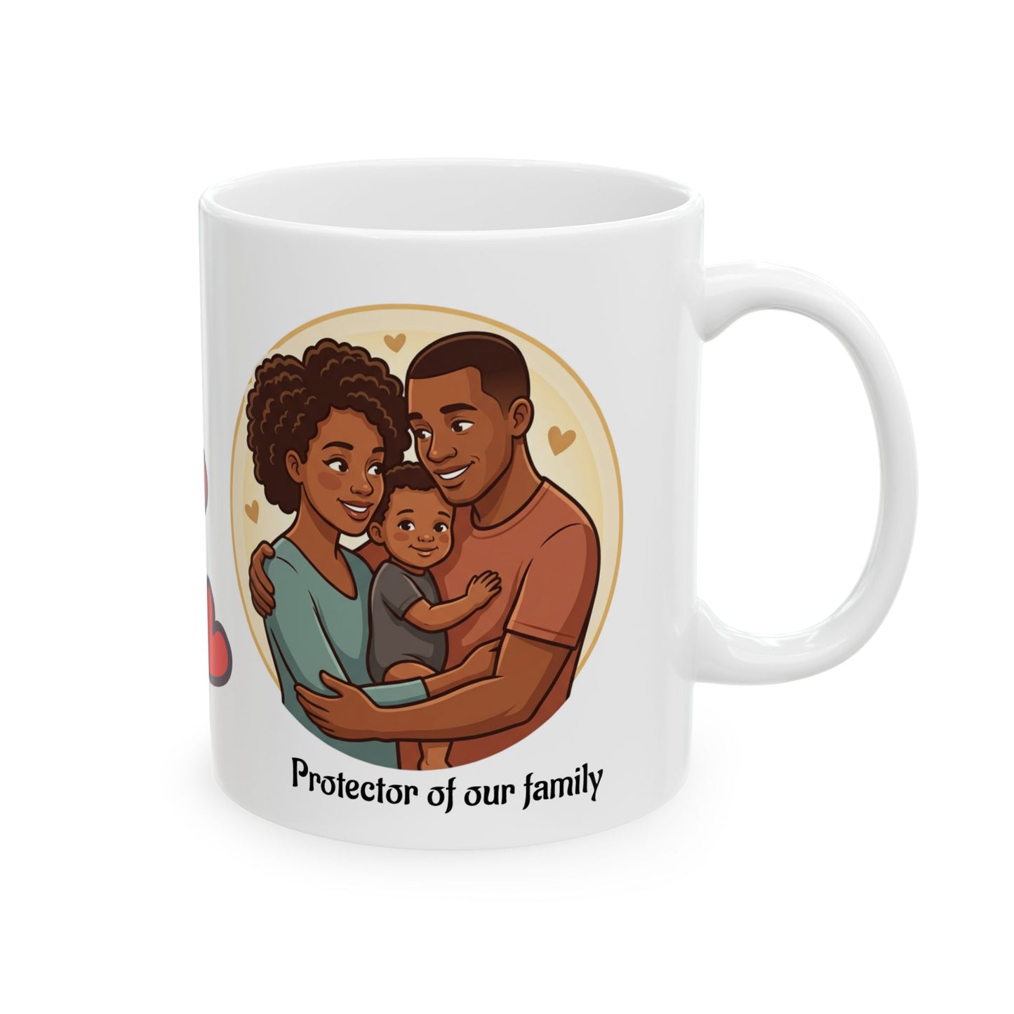 Heartfelt Dad Coffee Mug — Ceramic Mug with Loving Hearts (11oz & 15oz)