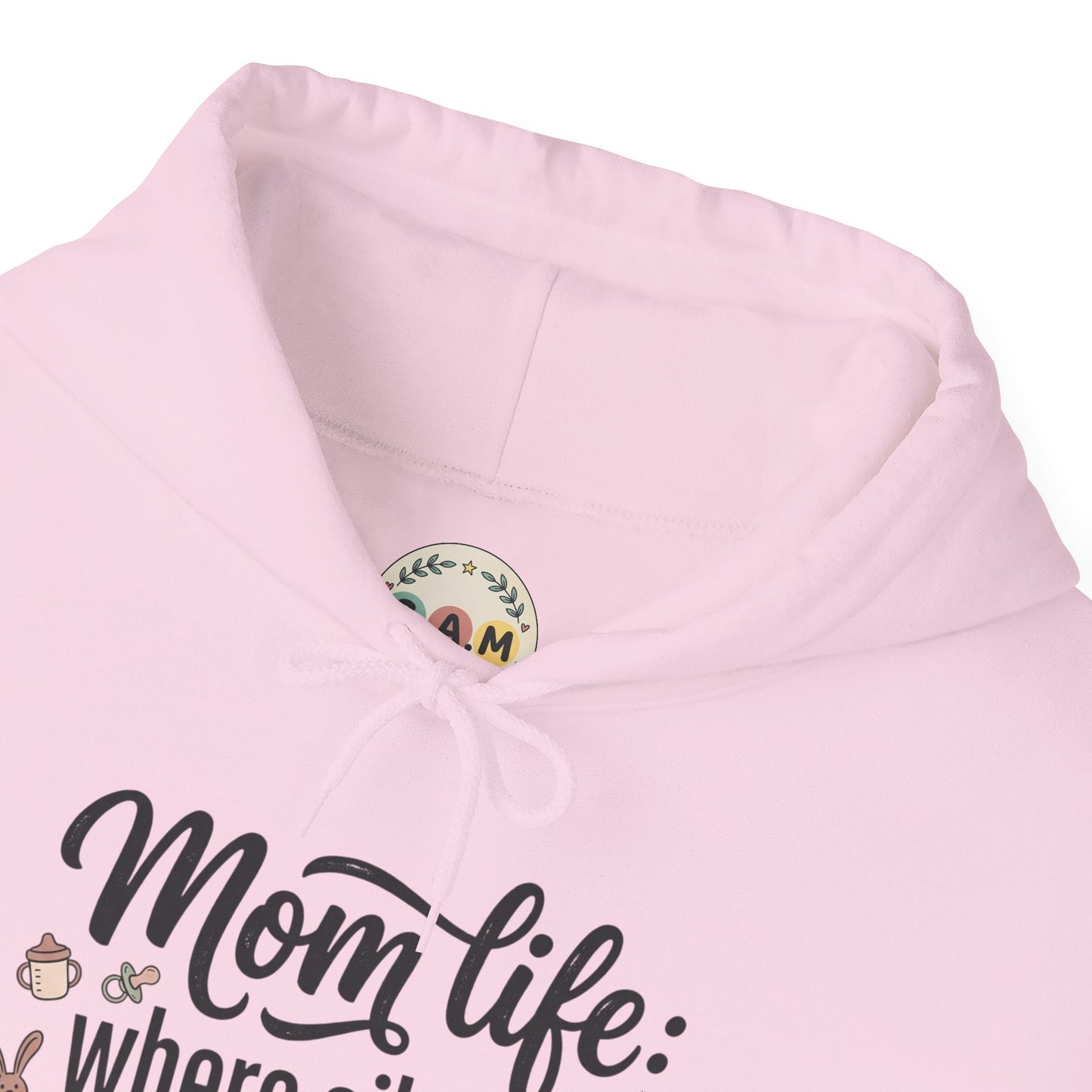 Mom Life Hoodie - "Mom Life: Where Silence Is Suspicious" Cozy Pullover for Moms, Funny Mother's Day Gift