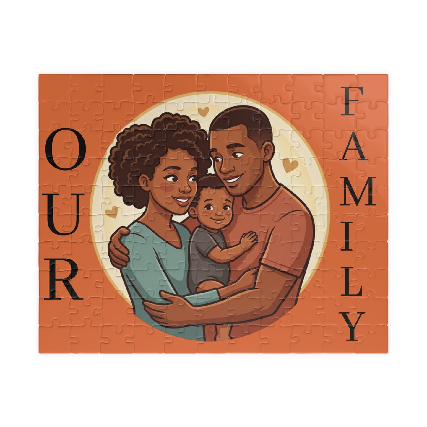 Family Portrait Puzzle – “Our Family” Jigsaw (110–1014 pcs)
