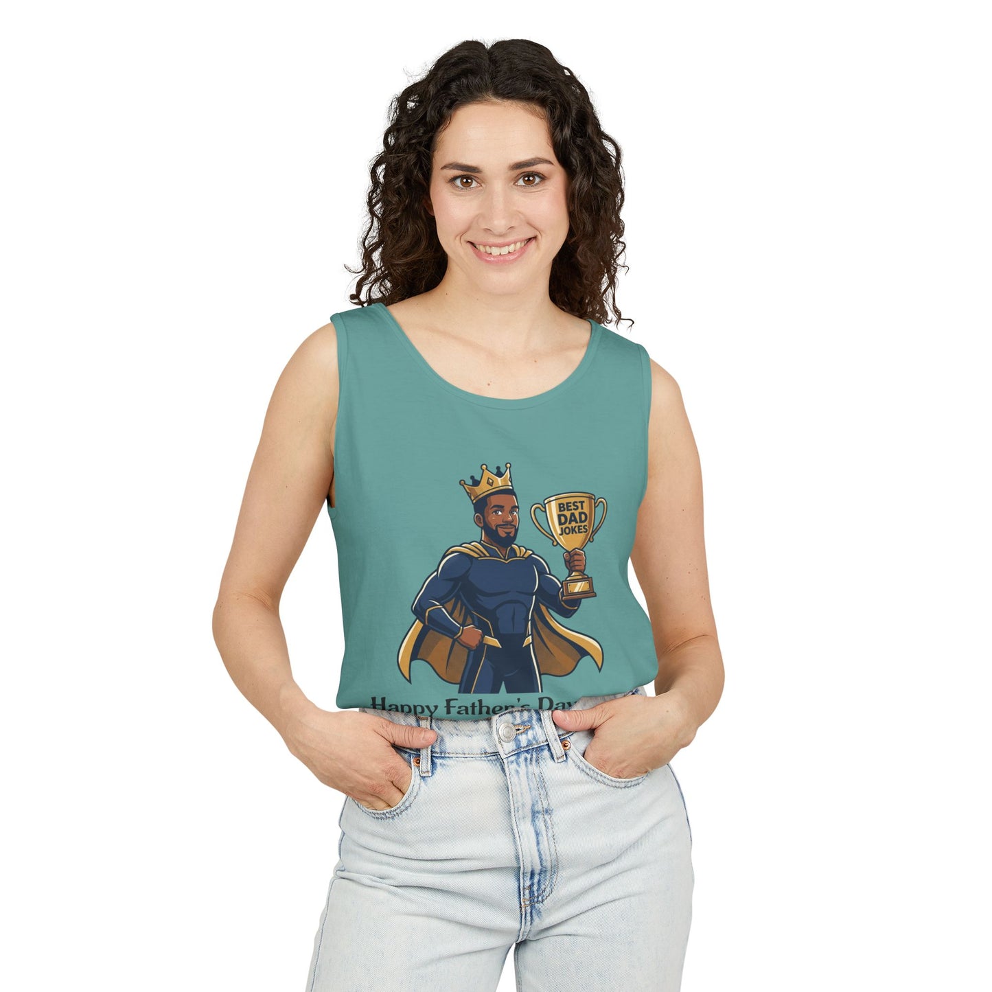 King of Dad Jokes tank top | Father's Day funny dad joke tee