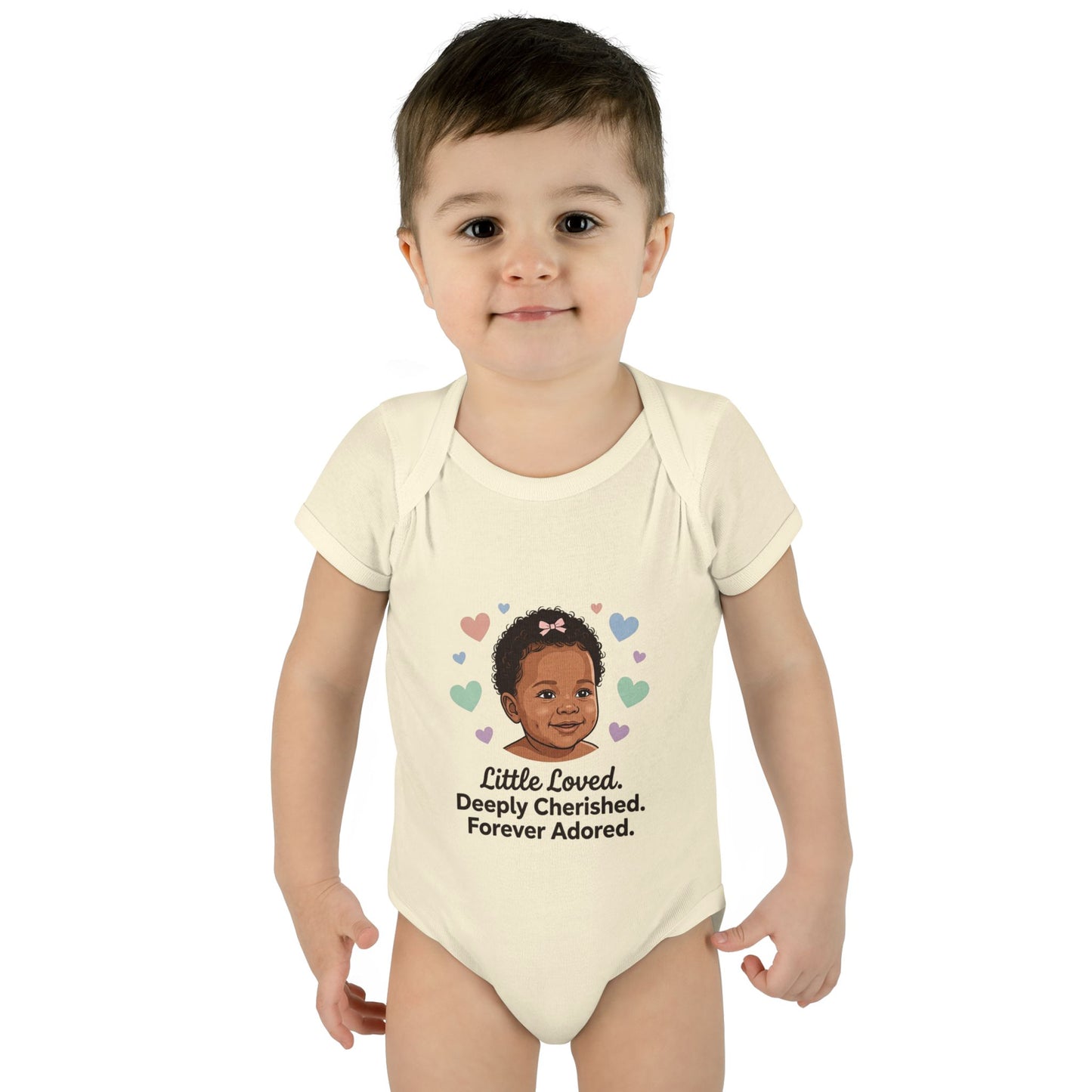 Little Loved Infant Bodysuit — "Little Loved. Deeply Cherished. Forever Adored." Baby Onesie